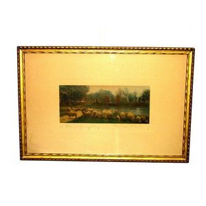 WALLACE NUTTING - "A Warm Spring Day" VERY RARE!